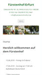Mobile Screenshot of fuerstenhof-erfurt.de