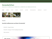 Tablet Screenshot of fuerstenhof-erfurt.de